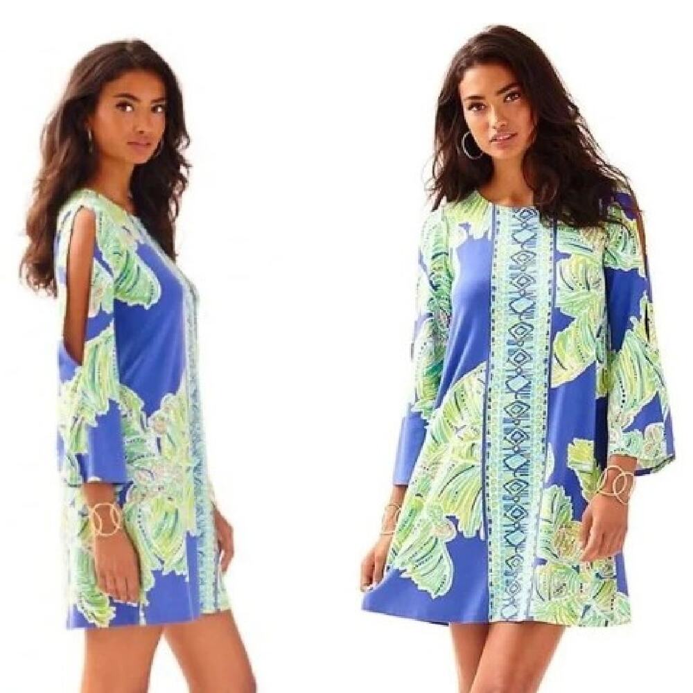 Lilly Pulitzer  Latitude Adjustment Ophelia Swing Split Sleeve Mini Dress XS